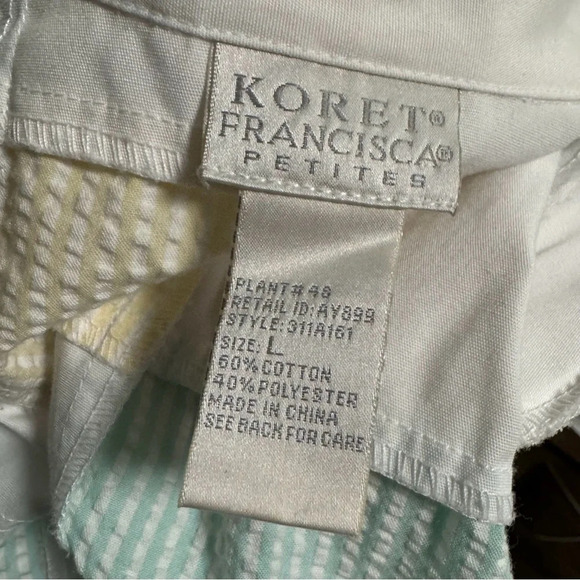 KORET FRANCISCA PETITES Patchwork Embroidery Sequin Sea Life Jacket Size Large - Picture 6 of 9